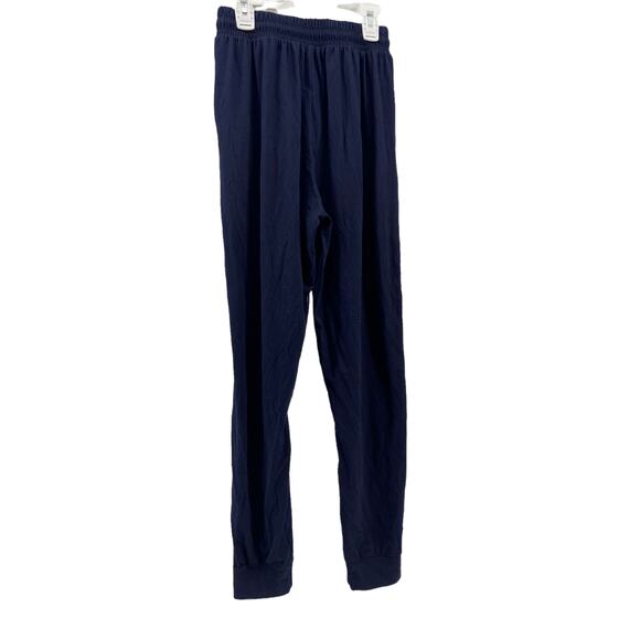 Solid Navy Blue Jogger Sweatpants Women's Size Medium - Picture 3 of 5